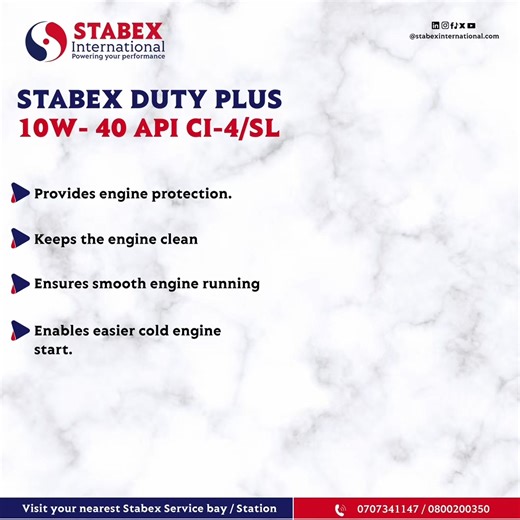 Enhance Diesel Engine Performance with Stabex Super Duty
