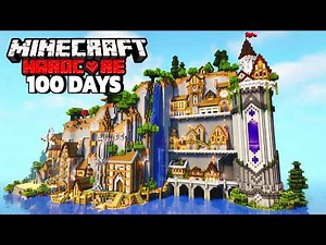 I Spent 100 Days Building Huge Mountain Base in Minecraft Hardcore | cENTURY DAYS
