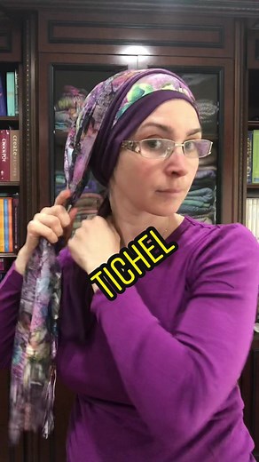Head wrapping #tichel #ticheltutorial #jewishtiktok #orthodoxjewishlife #headcovering