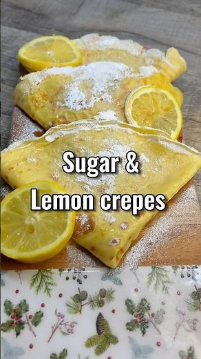 Sugar and lemon crepes