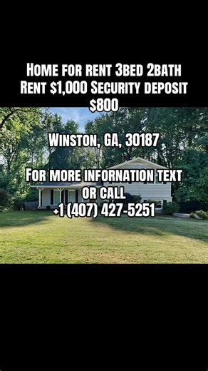 🔥 JUST LISTED 🔥 This beautiful 3BED 🛏️ 2BATH 🛁 home in Winston, GA is now available and ready for move-in! 🌟🏡 📍 3269 Robin Hood Ln, Winston, GA 30187 Step inside and experience a bright, spacious layout filled with natural light ☀️, a warm and inviting atmosphere, and a true “feel-at-home” vibe ❤️ Perfect for families, roommates, or anyone looking for comfort, peace, and space! Enjoy a functional kitchen 🍽️ perfect for everyday cooking and entertaining, cozy bedrooms 🛌 for restful night