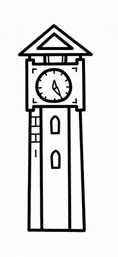 How to Draw BIG BEN Clock Tower