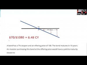 Relationship of Nominal Yield, Current Yield, Yield to Maturity and Yield to Call. Series 7 Exam