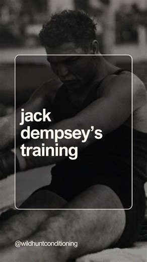 James Pieratt - History’s Best Physical & Mental Training on Instagram: "Jack Dempsey’s savage knockout power and unbreakable cardio both came from his INSANE workout routine: His training went beyond the standard calisthenics and roadwork with brutal methods: •running alongside trains to build endurance •punching trees without gloves to build strength in his hands •submission wrestling in the ‘catch wrestling’ style (Dempsey was accomplished striker and grappler, known then as a ‘Combination Ma