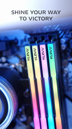 16K views · 66 reactions | Shine Your Way to Victory With KLEVV CRAS V RGB, every build glows with unmatched brilliance. #KLEVV #CreativeEvolution #CRASVRGB #RGBMemory | KLEVV | Facebook