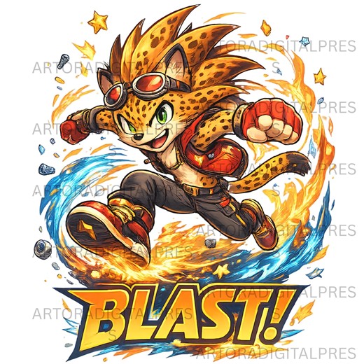 Cheetah Mascot PNG Clipart – Fire Blast Gaming Character, Fast Speed Animal Cartoon, Sublimation Design for T-shirts & Stickers 300 DP - Etsy