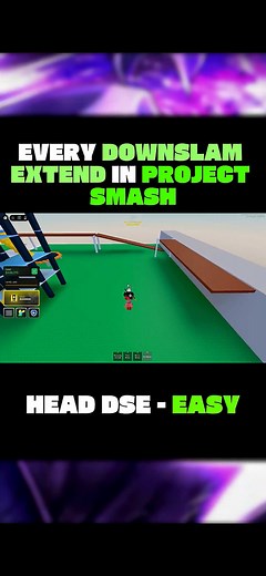 Every downslam extend(DSE) | project smash #projectsmash#roblox#guide | roblox