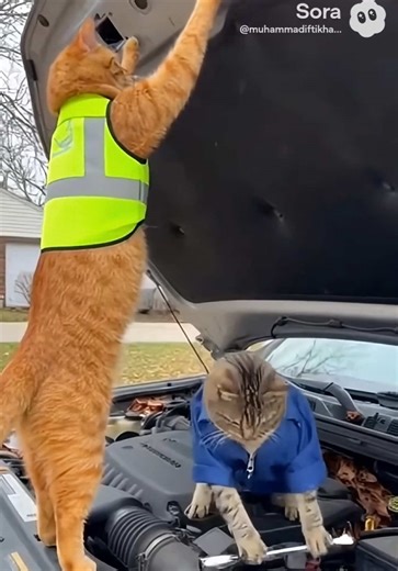 Cat's Hilarious Reaction to Car Shock
