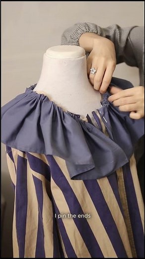 Thrift flip: Easy DIY to transform a shirt with a ruffle collar