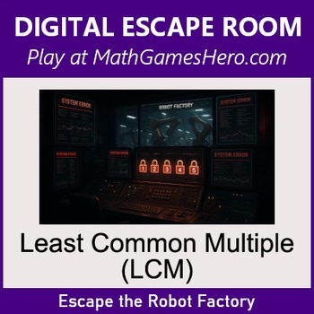 Least Common Multiple (LCM) | Digital Math Escape Room Game