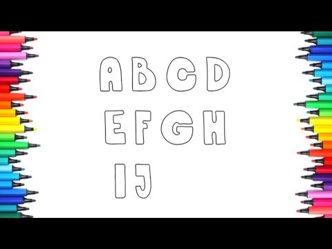 #HOW TO WRITE CAPITAL LATTER,S A TO J EASY WAY OF COLORING AND PAINTING MADE FOR KIDS AND TOLDERS 🧒🎨