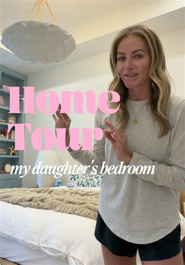 Starting a new series where I show every room in our home, and we’re kicking it off with my daughter’s bedroom 💗 It’s pink and blue, feminine but still sophisticated, and designed to grow with her through high school and into college. We did custom built-ins, a daybed, custom bedding and linens, and mixed in some ready made pieces. I wanted it to feel elevated, calm, and a little bit special—her own space that feels like a retreat. #teenbedroom #bedroominspo #roomtour #teenroomdecor #interiorde