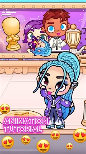 ANIMATION TUTORIAL 😍#kpop #tocaboca #disney #avatarworld #usa #tocaworld #tocalife