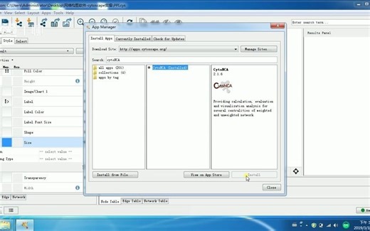 5.Cytoscape插件-CytoNCA按链接度