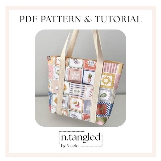Tote Bag Sewing Pattern: Beginner-friendly A4 PDF Tutorial - Etsy