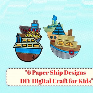 Rocking Boat Paper Craft Template: Montessori DIY Toy (PDF Download) - Etsy UK