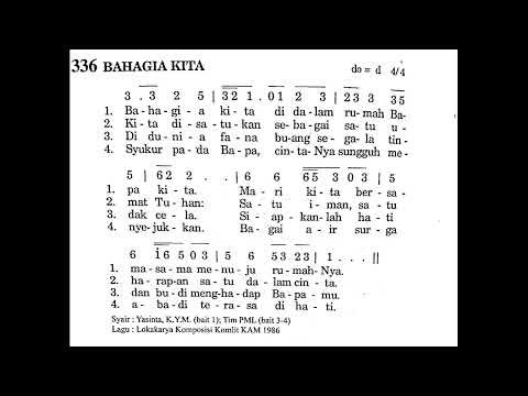 BAHAGIA KITA - Puji Syukur No. 336 - Lagu Rohani Katolik - Lagu Pembukaan