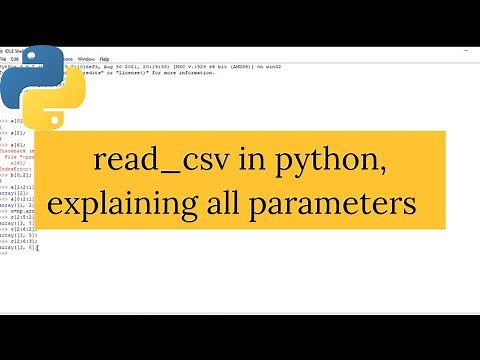 read_csv in pandas Python | Data Analysis | Read CSV files in Python