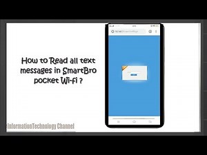 How to Read all text messages in SmartBro pocket Wi-Fi