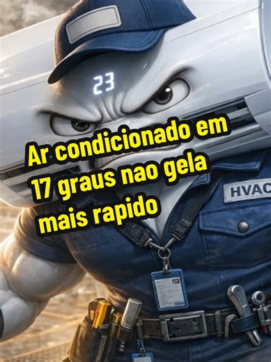 Colocar o ar-condicionado em 17°C não faz gelar mais rápido. ❄️ Ele sempre começa trabalhando na potência máxima, independente da temperatura escolhida. Ou seja, 17°C só vai: ⚡ gastar mais energia ⚙️ forçar mais o aparelho 💡 A temperatura ideal é entre 22°C e 24°C. Salva esse post pra não esquecer. 👇 Agora me conta: qual temperatura você usa no seu ar-condicionado? #arcondicionado #dicasdearcondicionado #economiadeenergia #ocaradofrio