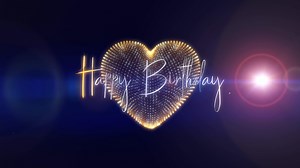 3D animated intro for birthday greetings for those celebrating