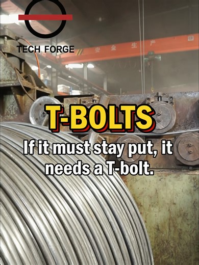 Machines have a lot of moving parts, but one thing’s for sure — our T-bolts aren’t moving. They’re here to stay#pipeline #underground #waterpipe #fitting #pipe #waterfitting #theadbolt #bolts #water #megalug #manufacturingprocess