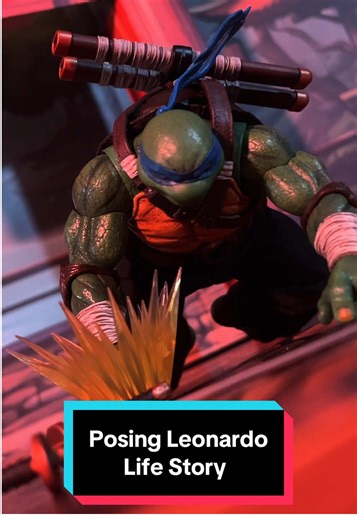 Emotional Posing of TMNT Leonardo with Action Figures