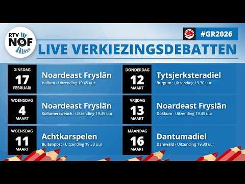 TERUGKIJKEN: Lijsttrekkersdebat Noardeast-Fryslân vanuit Dokkum
