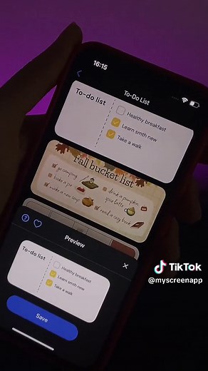 The most convenient way to keep a to-do list on your iPhone 👌🏻🤓 #myscreenapp #myscreen #todolists #interactivewidgets #interactivewidget #widget