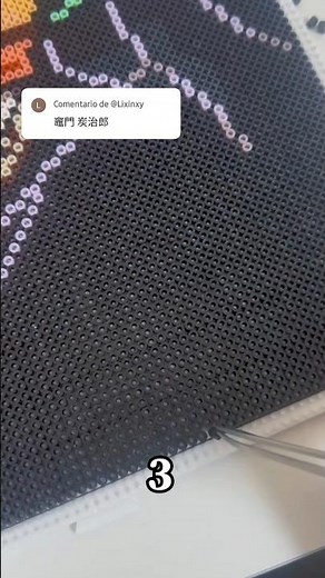 DIY Pixel Tanjiro Tutorial! 💖 #pixelart #demonslayer #diy