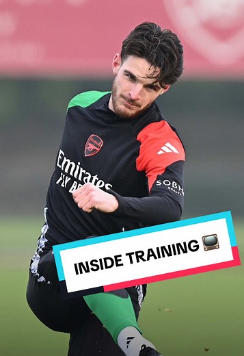 Arsenal Final Training Session Before Dinamo Zagreb