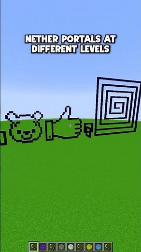 Minecraft Nether Portals At Different Levels🤯