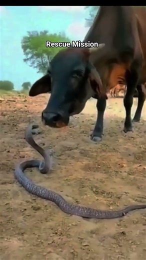 Cow vs Snake: An Unexpected Encounter!