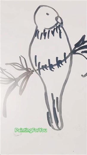 how to draw a parrot sketch easily/#shortvideo /#art