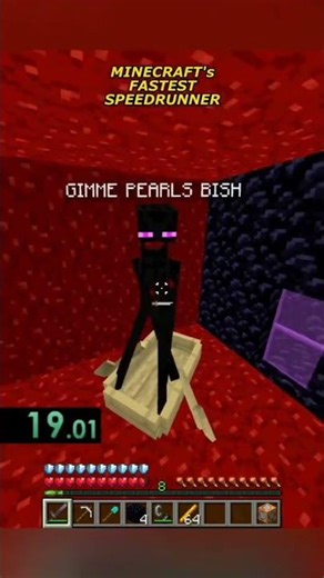 Fastest speedrun in Minecraft #gaming #minecraft #n3k97