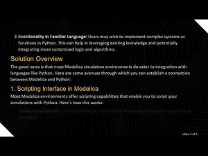 Open Source Simulation with Python: Connecting Modelica to Your Codebase