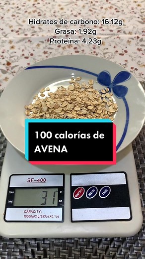 Calorías en 100 gramos de avena: Descubre lo que contiene