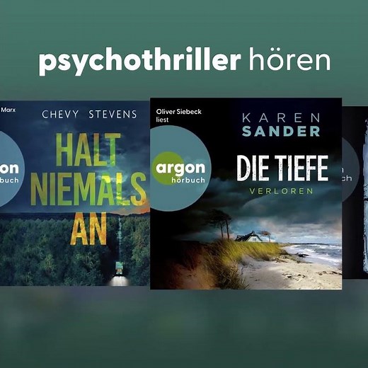 Top aktuelle Psychothriller-Hörbücher von argon im Juni 2026