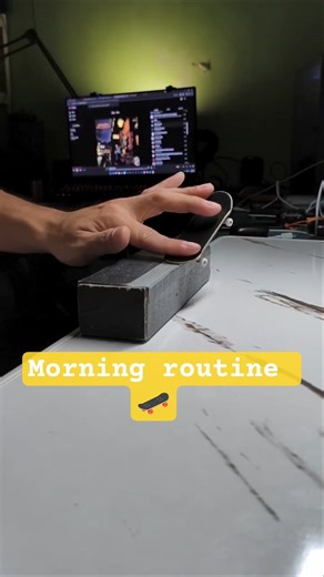 Quick Play Before Going To Work #fingerboard #shorts