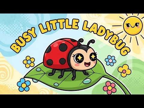 Busy Little Ladybug 🐞🌸 | Fun Learning Song for Kids | Happy Tales & Tunes