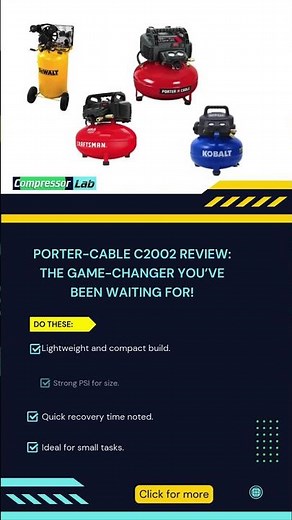 Porter-Cable C2002 Review: Powerful & Compact Air Compressor