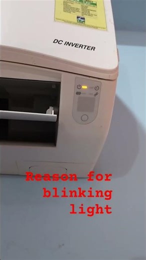 Reason for blinking light?? #minivlogshorts #coolingsolutions #light #minivlogshorts #airconditioner
