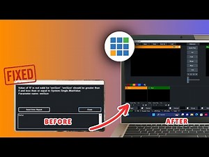 How to fix "Value of 0 is not valid for 'EmSize" on vMix