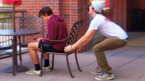 123K views · 3.2K reactions | Another funny video This time we did the Chair Pulling Prank in First Person. 藍 | RebelTV | Facebook