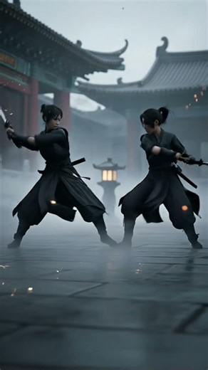 Epic Female Ninja Duel | Katana Clash in Royal Palace #NinjaBattle #CinematicSwordFight