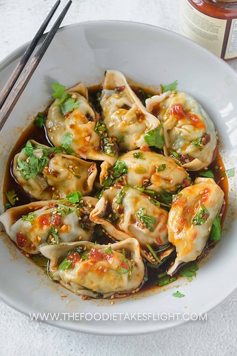 Steamed Dumplings with The Best Dipping Sauce