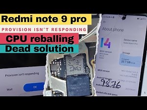 Redmi note 9pro provision isn't responding/ Redmi note 9 Pro restarting problem/ #repair