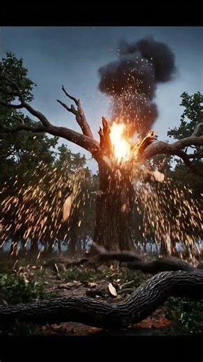 Shocking Lightning Strike Caught on Camera #shorts