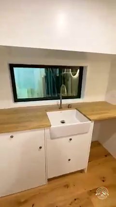 Would you live in this incredible 2-bedroom tiny house? Love all the storage in the kitchen, living room, bathroom, & in the 2 bedrooms! #tinyhouse #tinyhome #dreambiglivetiny #airbnb #airbnbhomes #design #homedesign #reels #fyp #smallhouse | Dream Big Live Tiny Co.