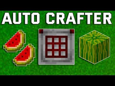 Melon Slice to Blocks Autocrafter Minecraft 1.21+ (Bedrock,Mcpe,Ps4,Xbox)